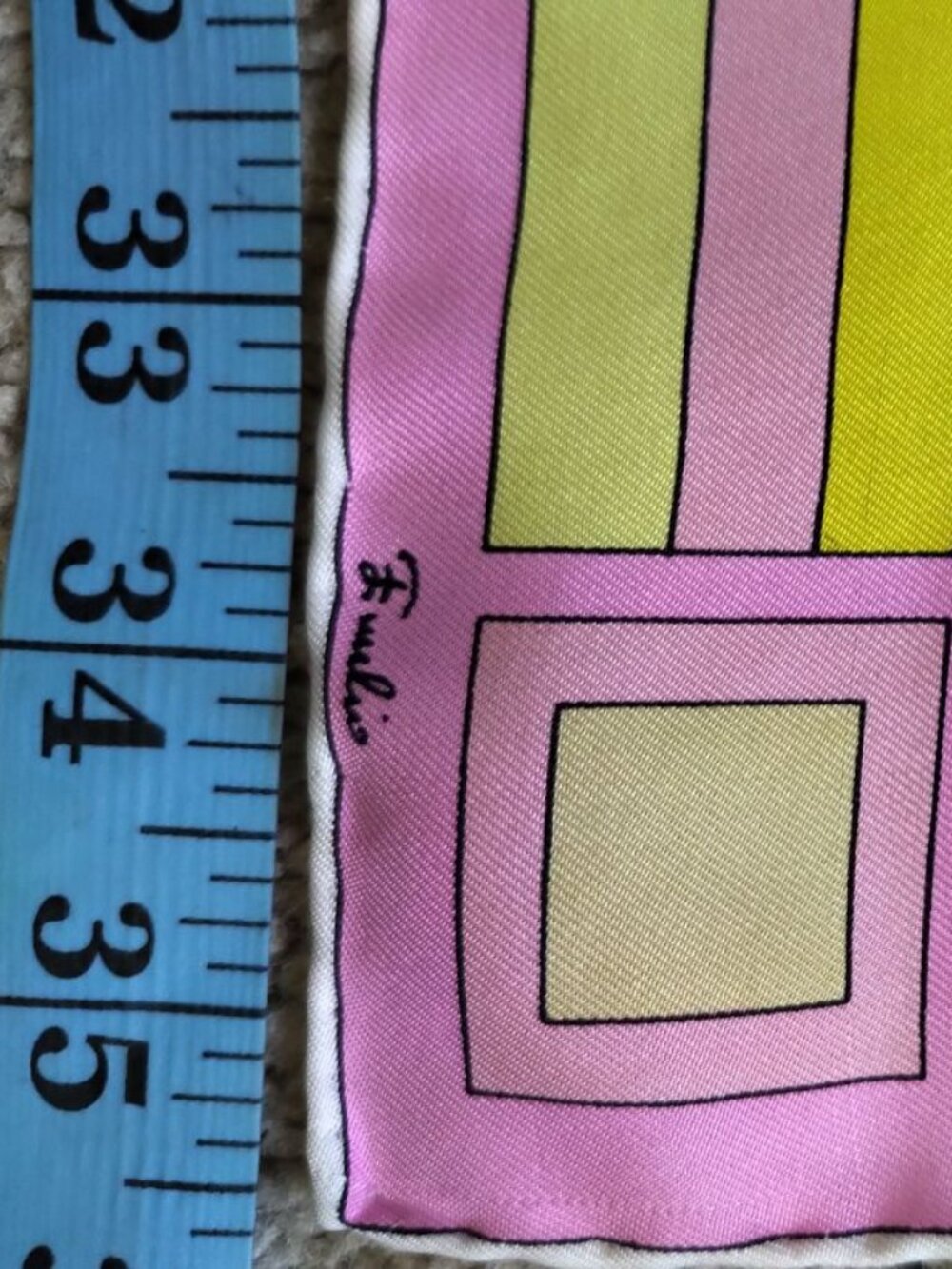 Pink and Yellow Emilio Pucci Silk Scarf - Picture 6 of 12